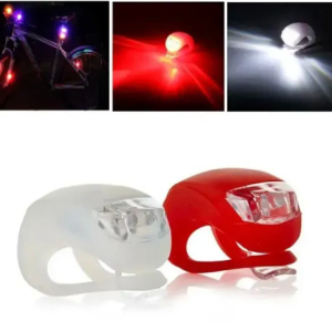 Szilikon LED Kerékpárlámpa Szett – 2 db (Első + Hátsó)