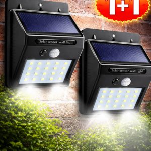 Napelemes lámpa 20LED 1+1db